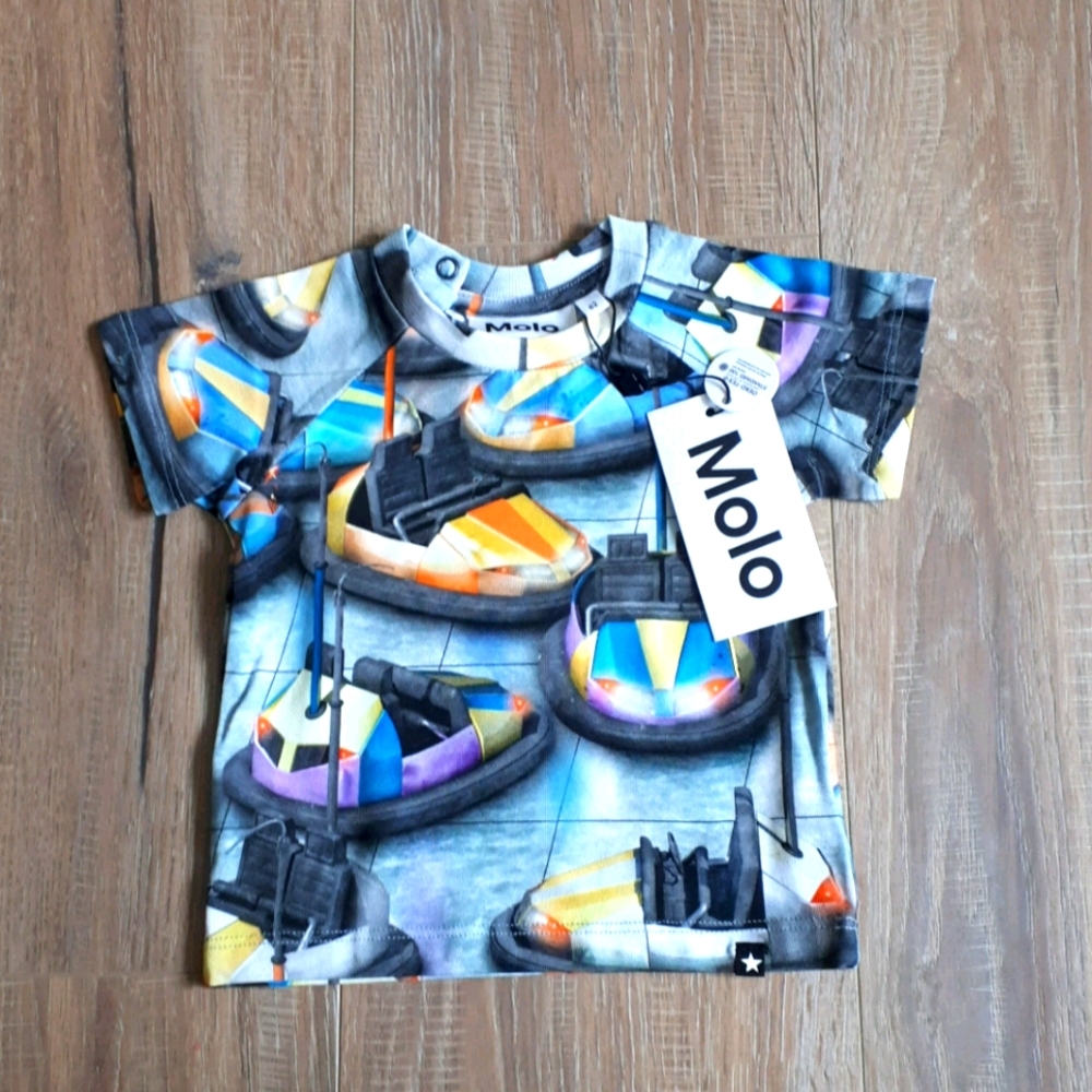 NWT Molo Boys Bumper Cars T-shirt - 3 months